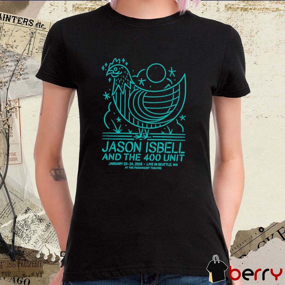 Jason Isbell and the 400 Unit At The Paramount Theatre Live In Seattle WA January 23 – 24 2026 t-shirt