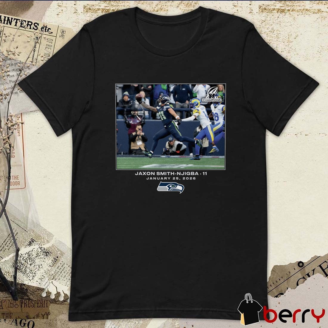 Jaxon Smith-Njigba Seattle Seahawks NFL Flash Features Week 21 January 25 2026 t-shirt