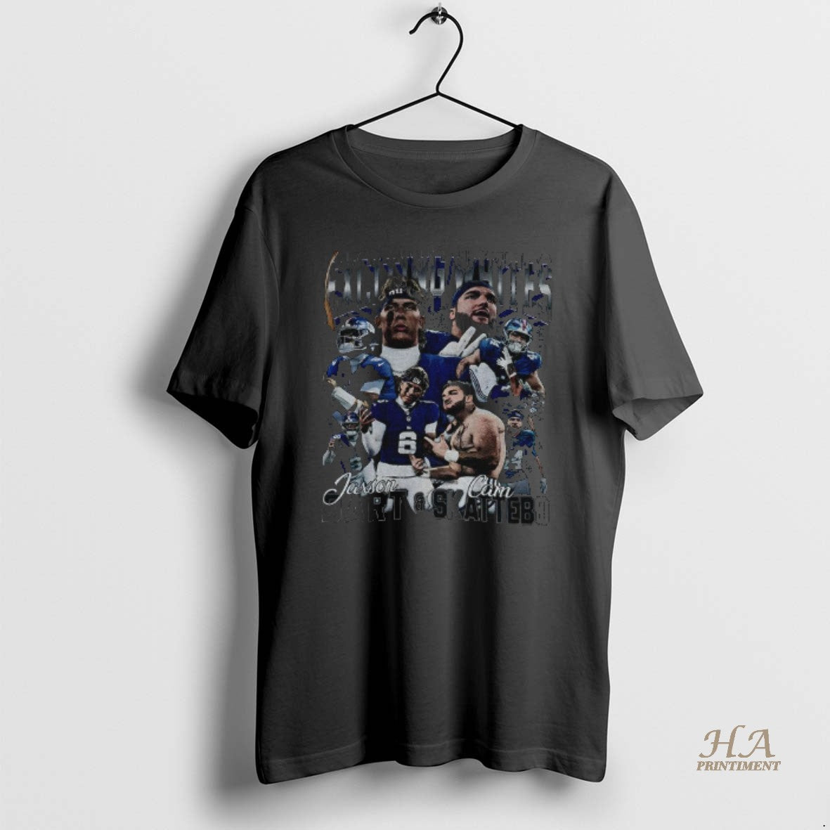 Official Jaxson Dart And Cam Skattebo Step Exciting White New York Football Retro T-Shirts, Hoodie, Sweatshirt