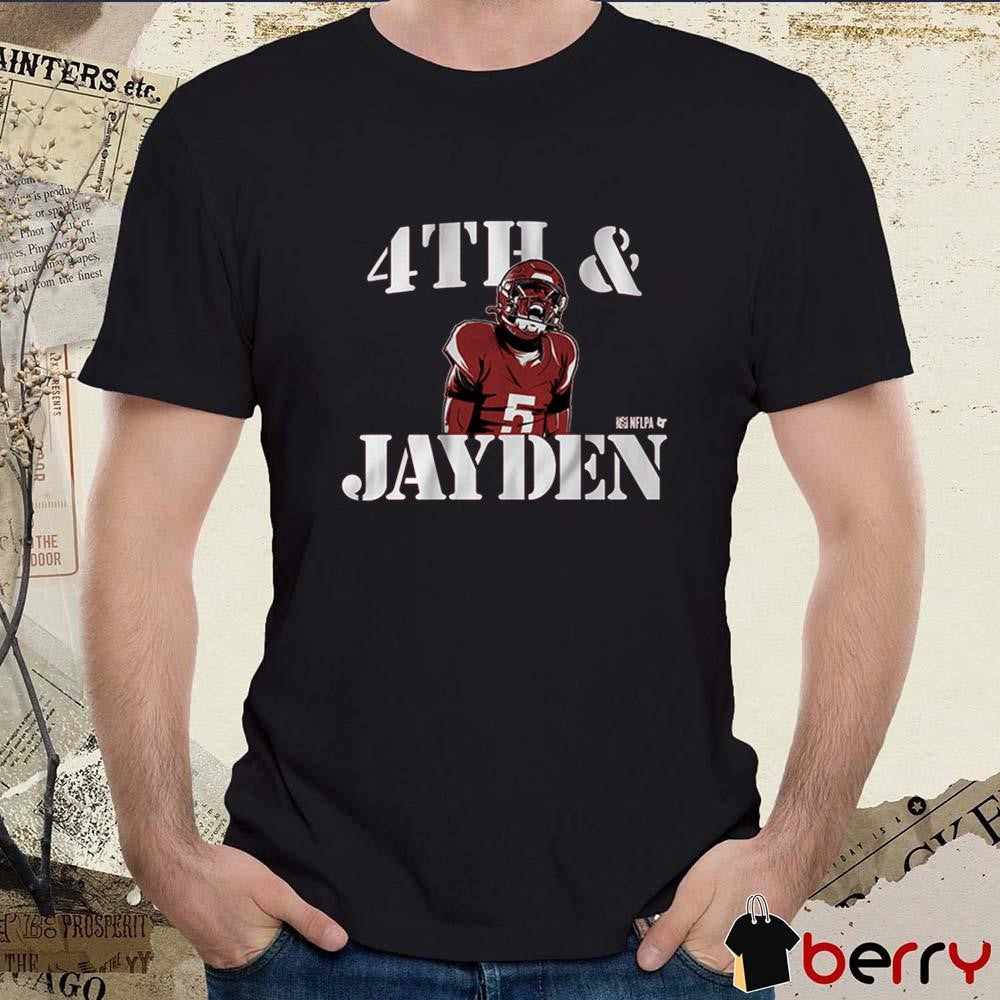 Jayden Daniels Fourth And Jayden Washington Commanders NFL Graphic t-shirt