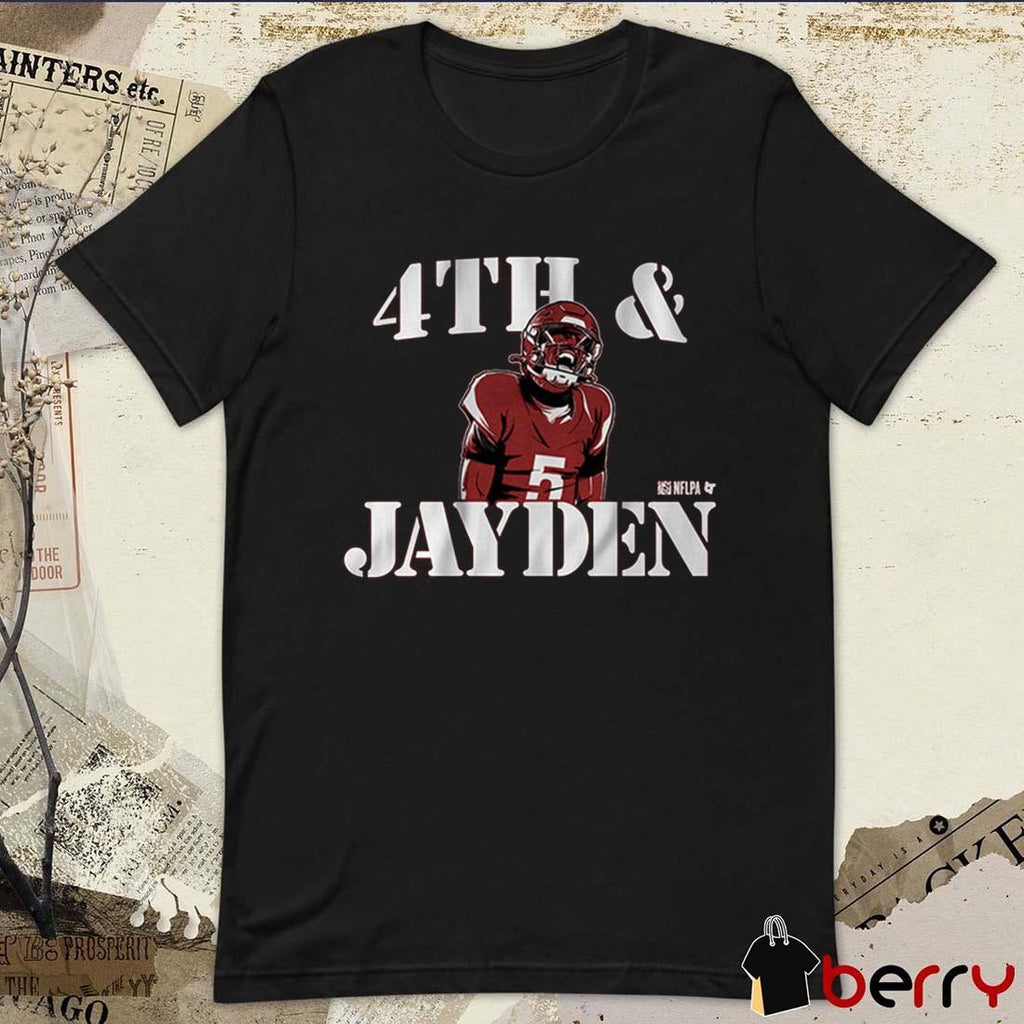 Jayden Daniels Fourth And Jayden Washington Commanders NFL Graphic t-shirt