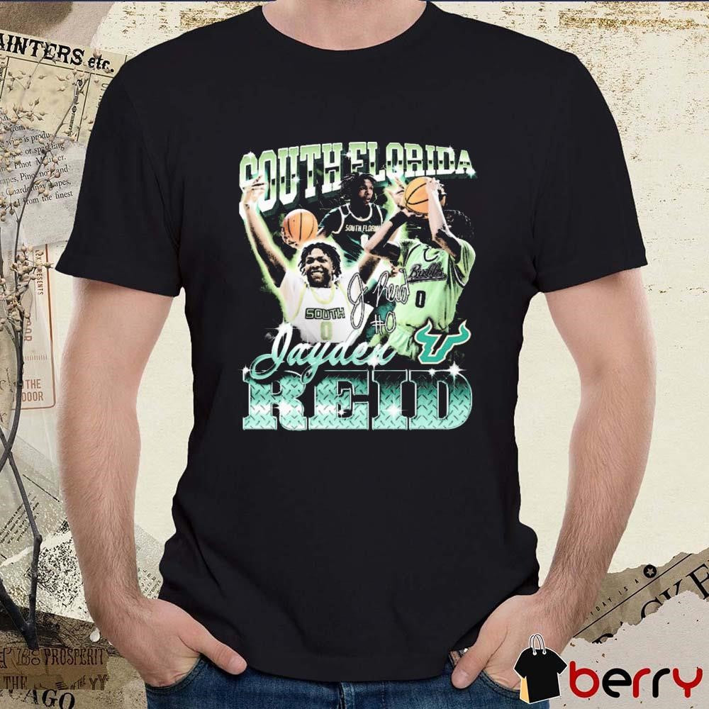 Jayden Reid #0 South Florida Bulls Graphic Signature t-shirt