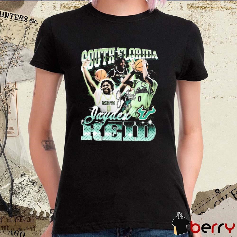 Jayden Reid #0 South Florida Bulls Graphic Signature t-shirt