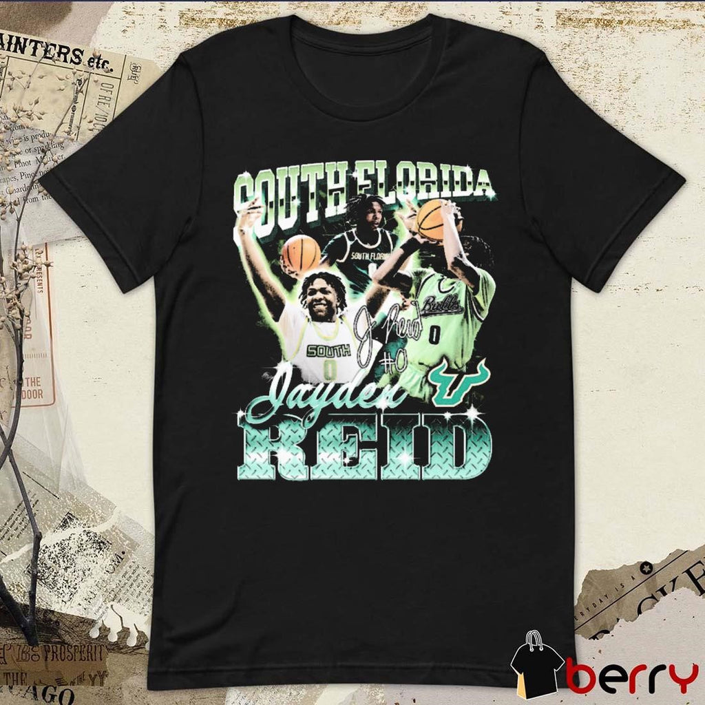 Jayden Reid #0 South Florida Bulls Graphic Signature t-shirt
