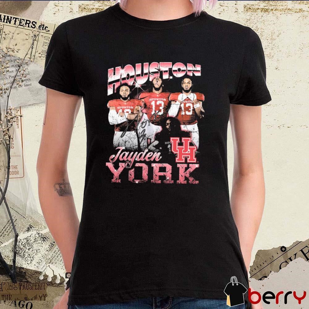 Jayden York Houston Cougars Vintage Signature Graphic t-shirt