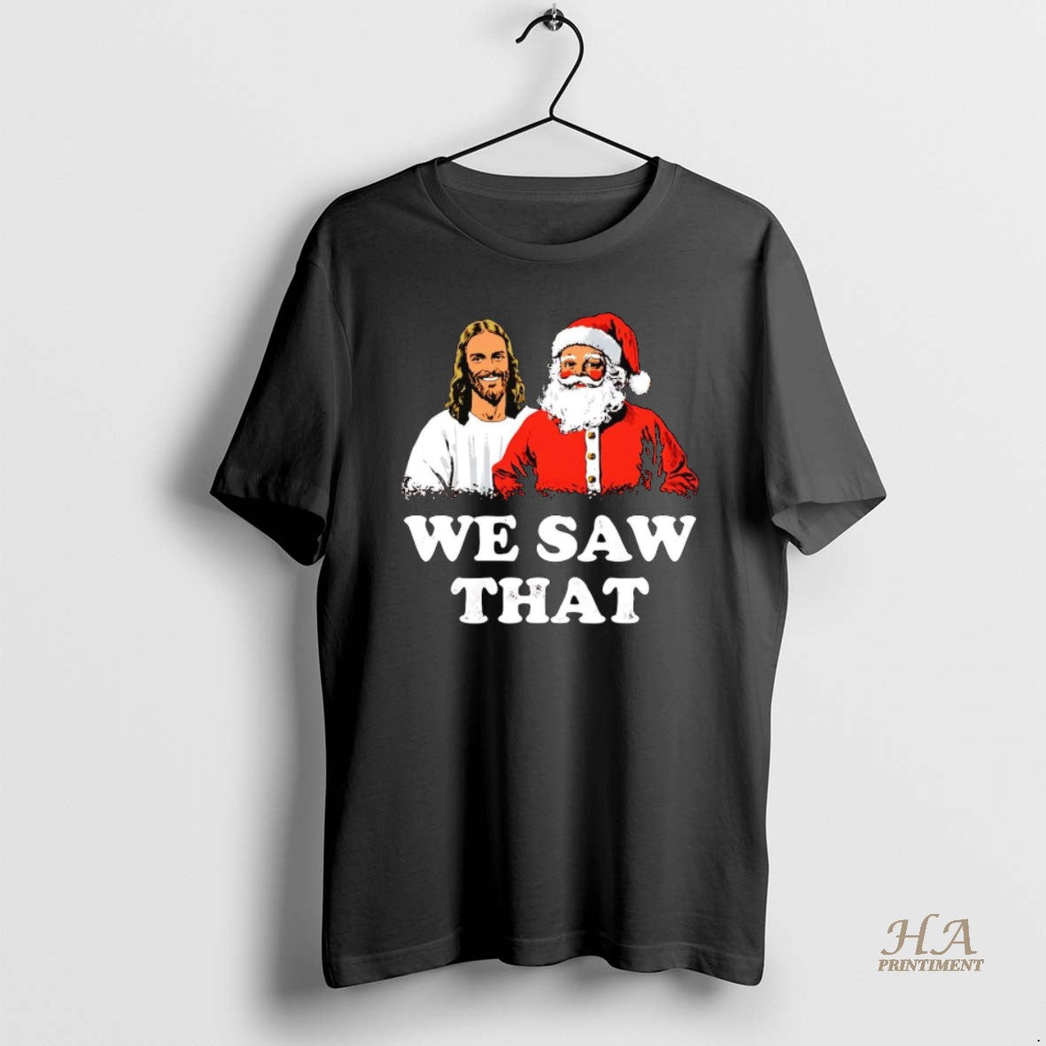 Official Jesus And Santa We Saw That Christmas T-Shirts, Hoodie, Sweatshirt | InkNestWear.com