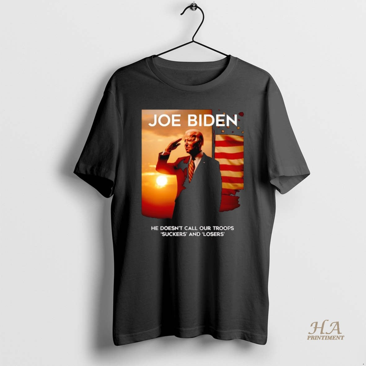 Official Joe Biden He Doesnt Call Our Troops Suckers And Losers T-Shirts, Hoodie, Sweatshirt | InkNestWear.com