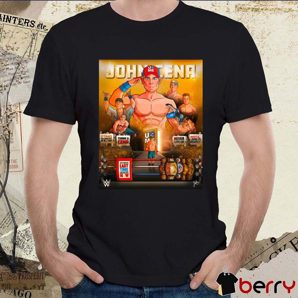 John Cena December 13, 2025 WWE Saturday Night’s Main Event The Last Time Is Now Poster t-shirt