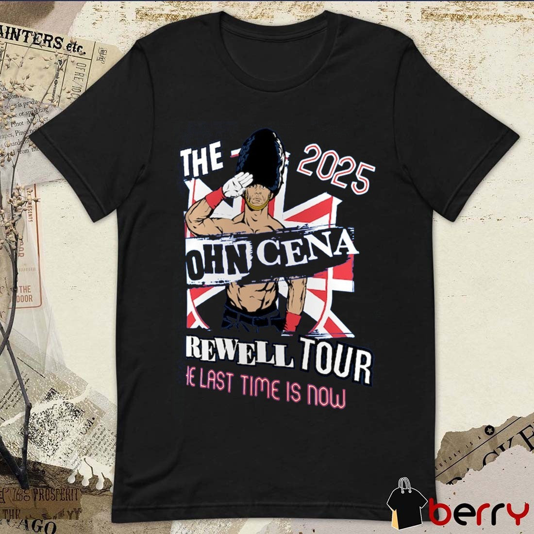 John Cena Farewell Tour The 2025 London The Last Time Is Now WWE Graphic t-shirt