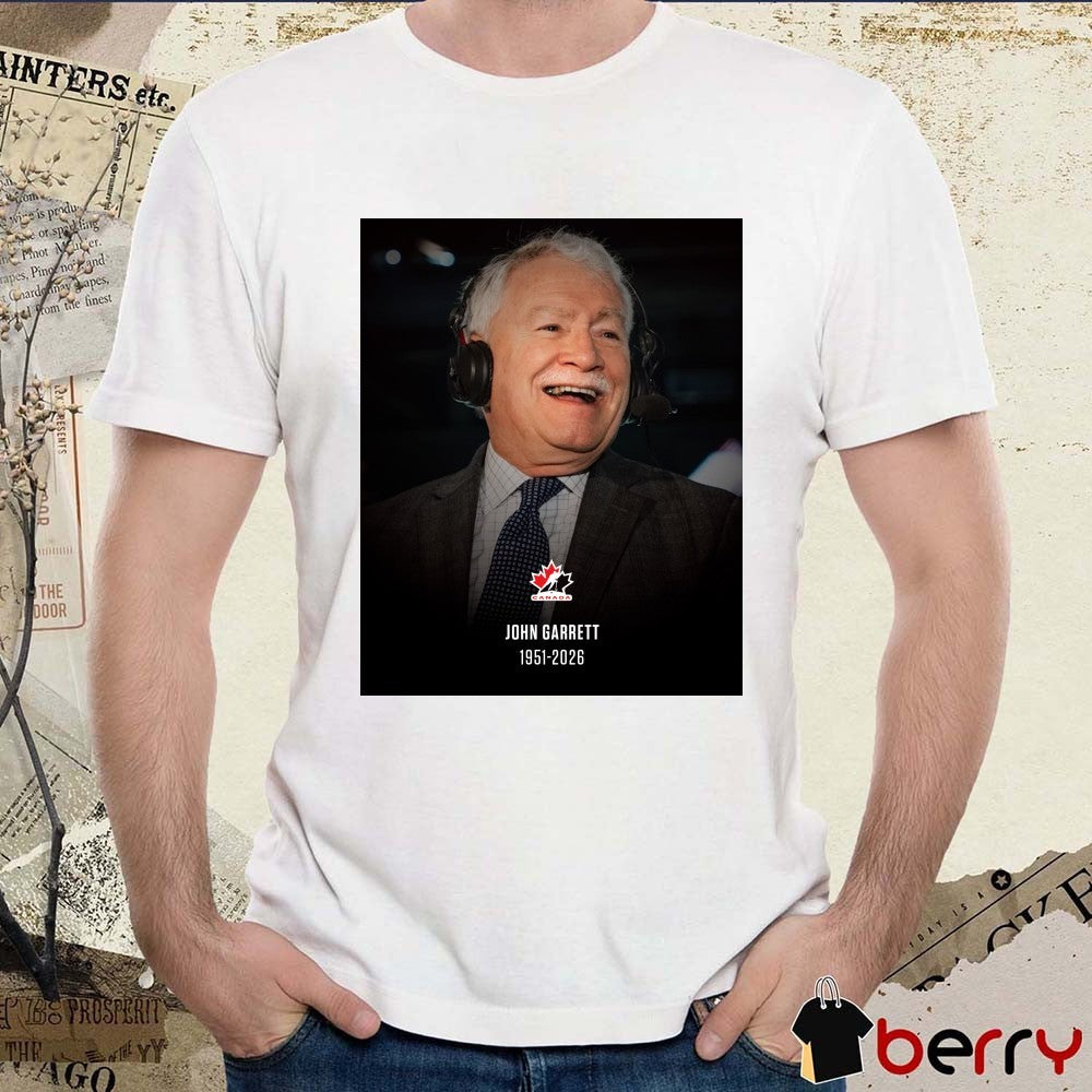 John Garrett 1951 – 2026 Hockey Canada t-shirt
