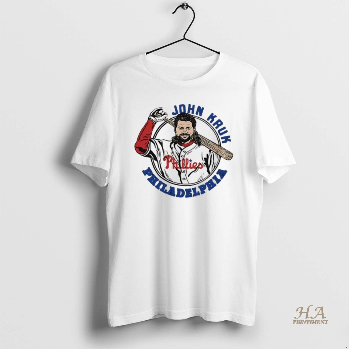 Official John Kruk Philadelphia Phillies Red Player Portrait Retro T-Shirts, Hoodie, Sweatshirt | InkNestWear.com
