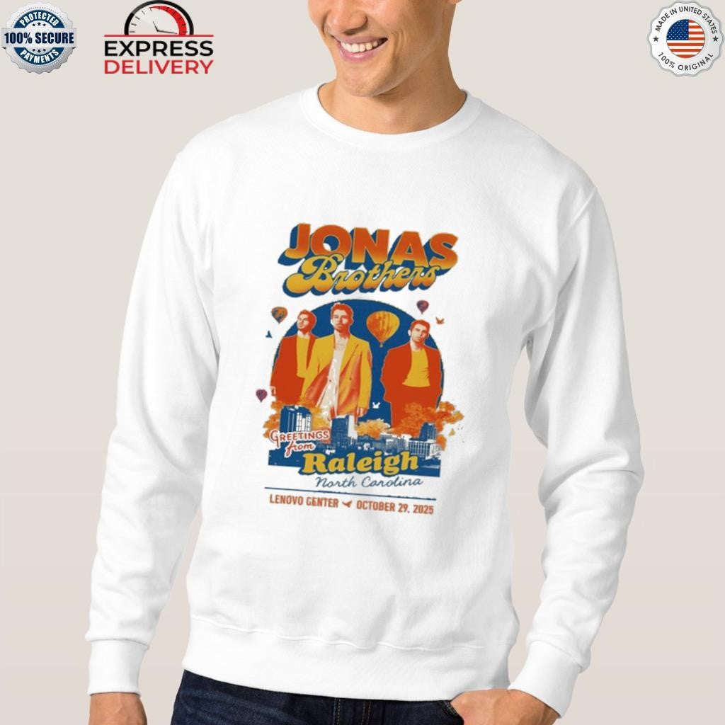 Jonas Brothers Oct 29 2025 The Lenovo Center in Raleigh Tour Shirt