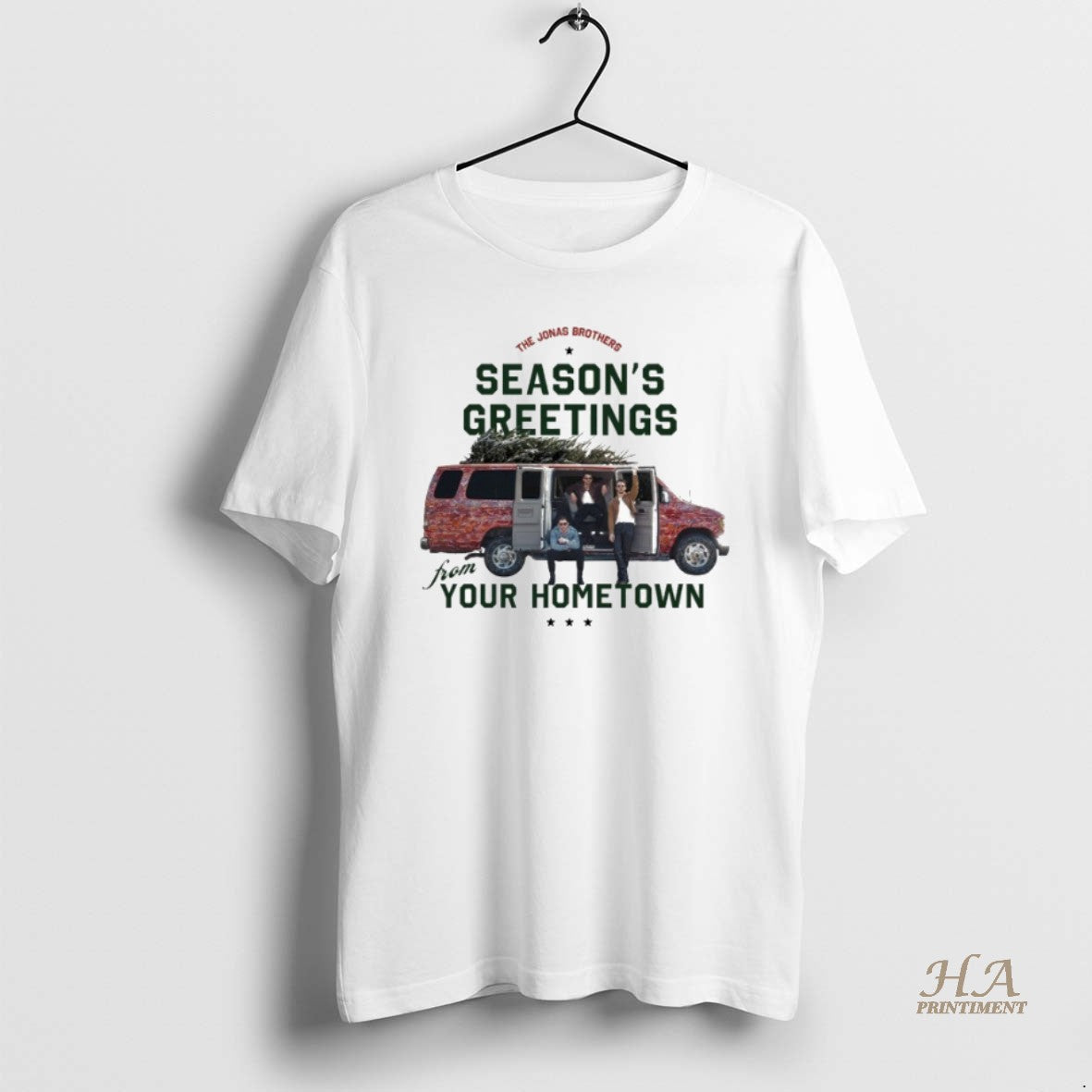 Official Jonas Brothers Seasons Greetings From Your Hometown Christmas Car Tree T-Shirts, Hoodie, Sweatshirt