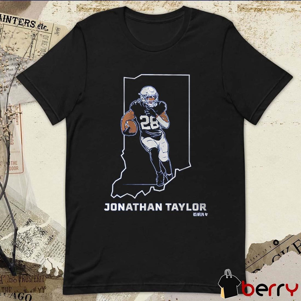 Jonathan Taylor State Star Indianapolis Colts NFL t-shirt