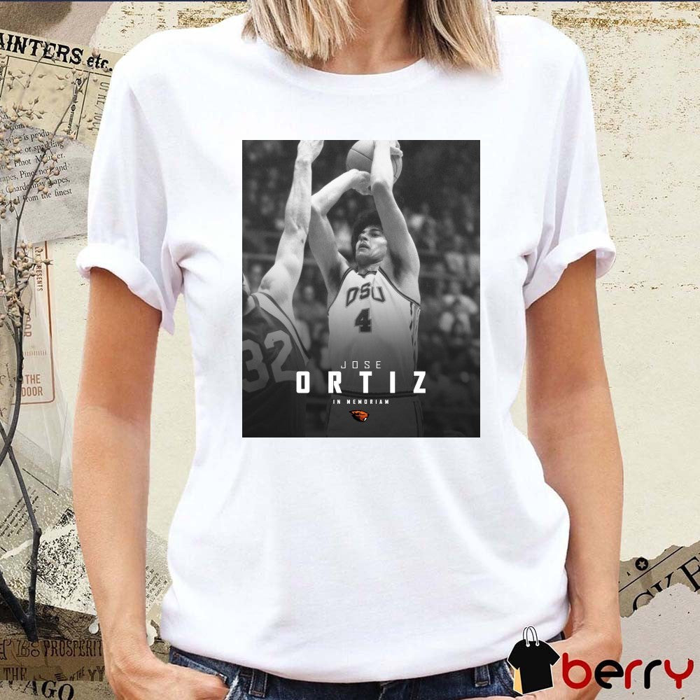 Jose Ortiz In Memoriam Oregon State Beavers t-shirt