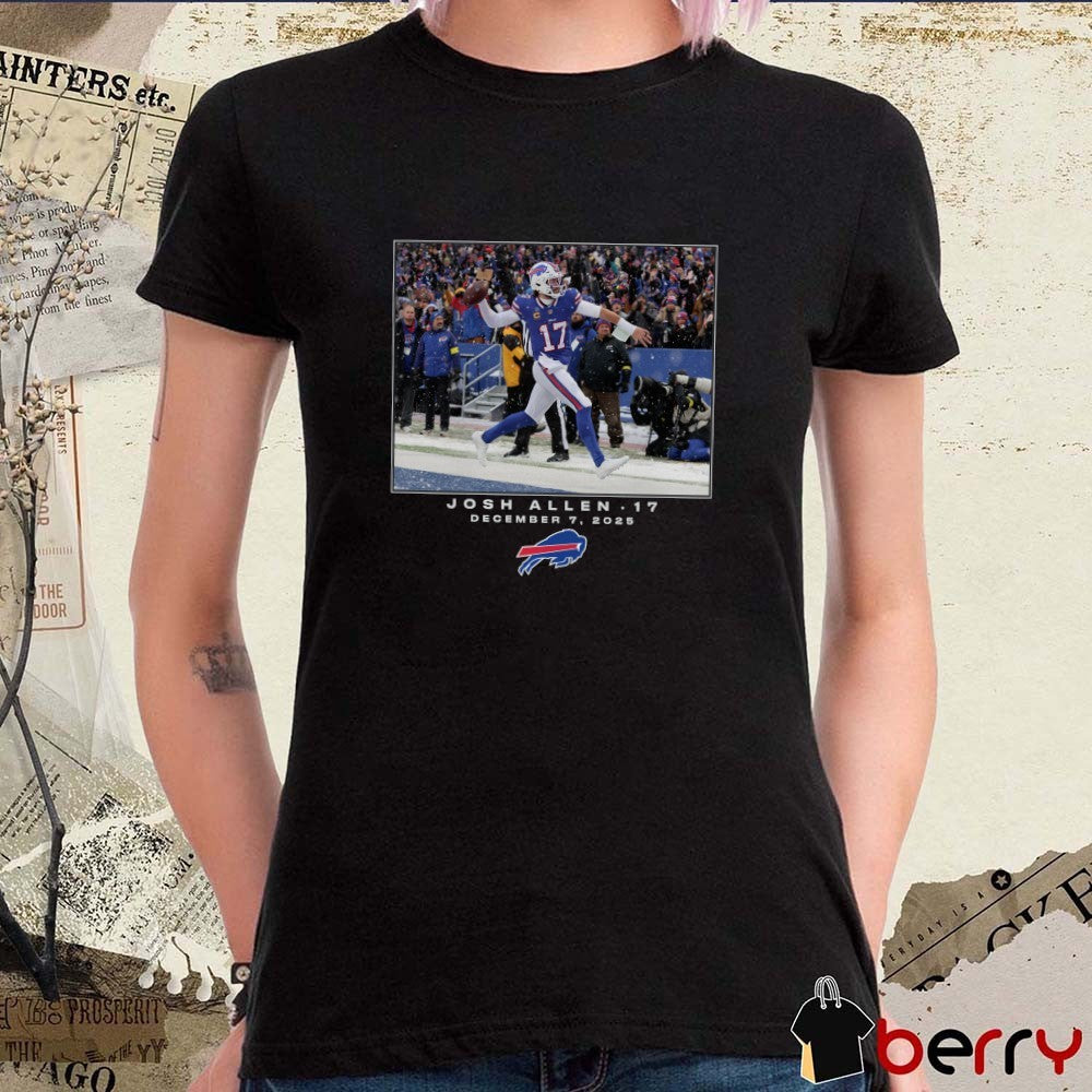 Josh Allen Buffalo Bills NFL Flash Features Week 14 December 7 2025 t-shirt