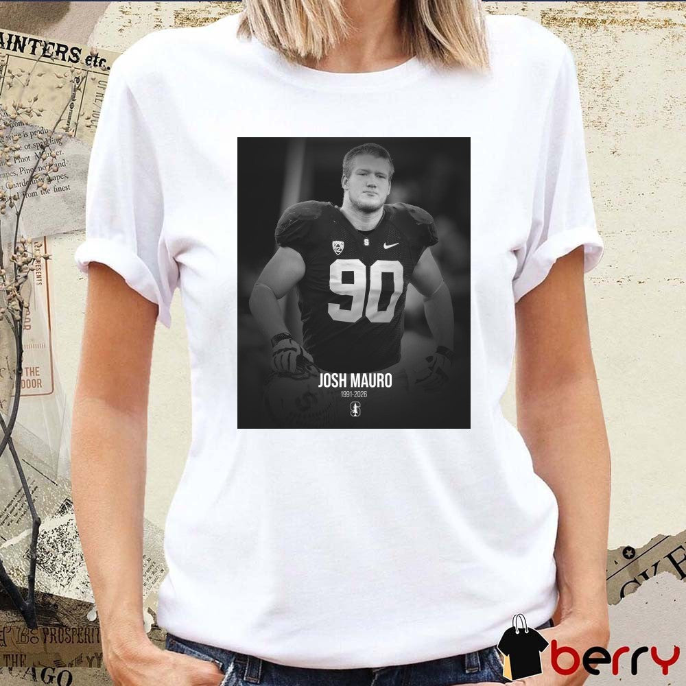 Josh Mauro 1991 – 2026 Stanford Football t-shirt