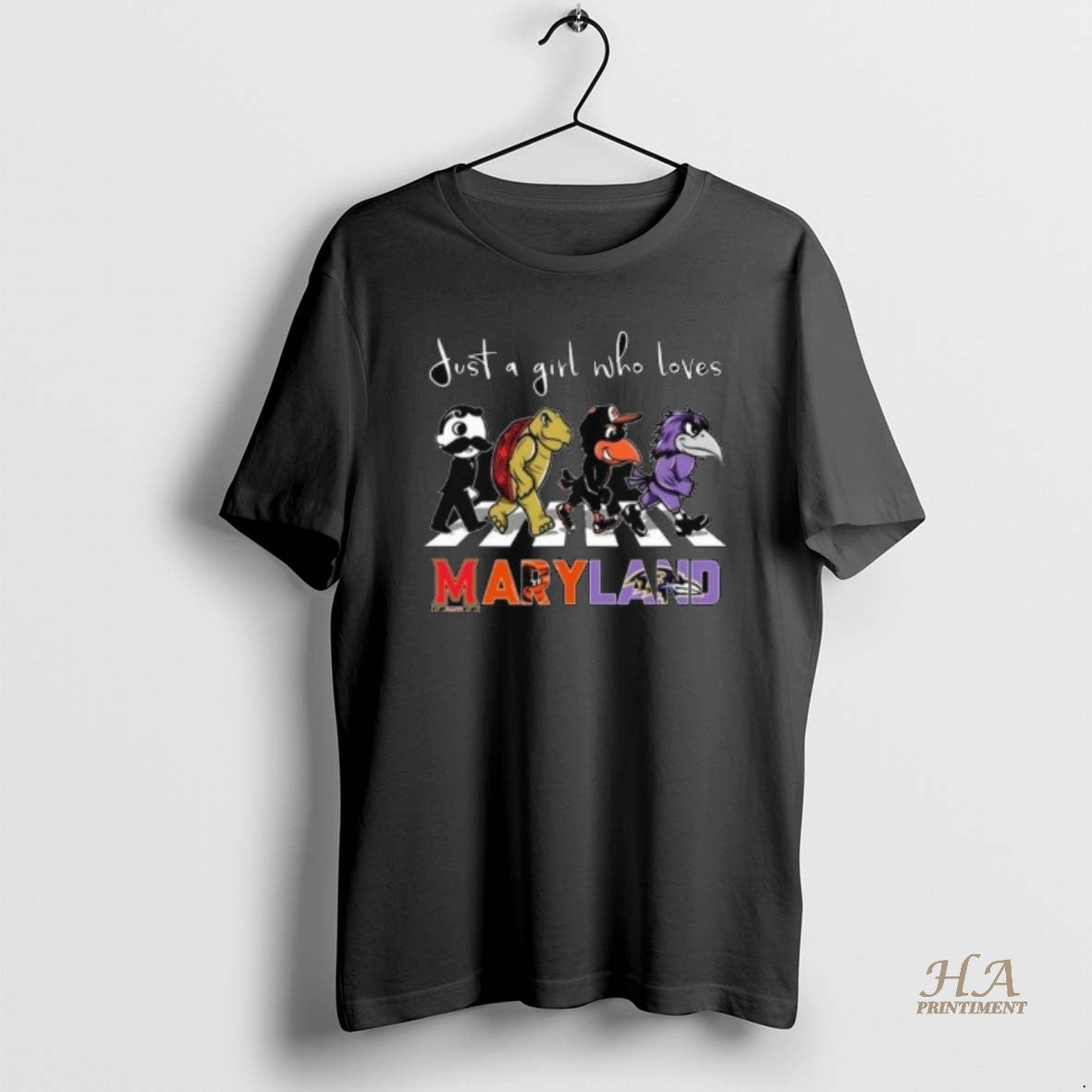 Official Just A Girl Who Loves Mascot Maryland City Sports All Team 2025 Long Sleve T-Shirts, Hoodie, Sweatshirt