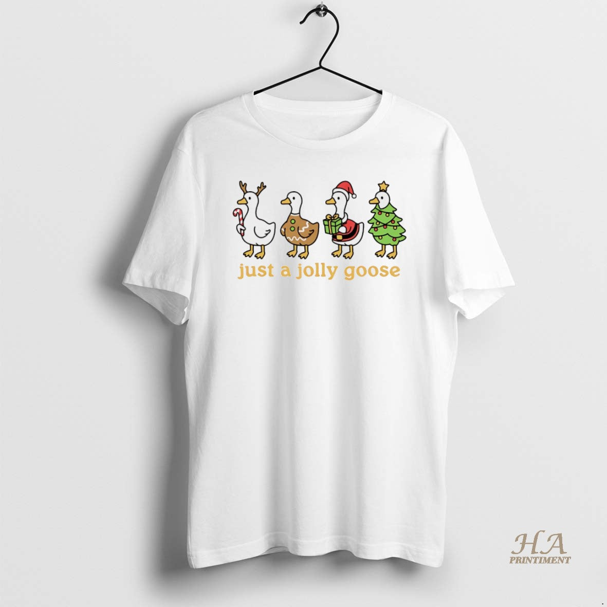 Official Just Jolly Goose White T-Shirts, Hoodie, Sweatshirt