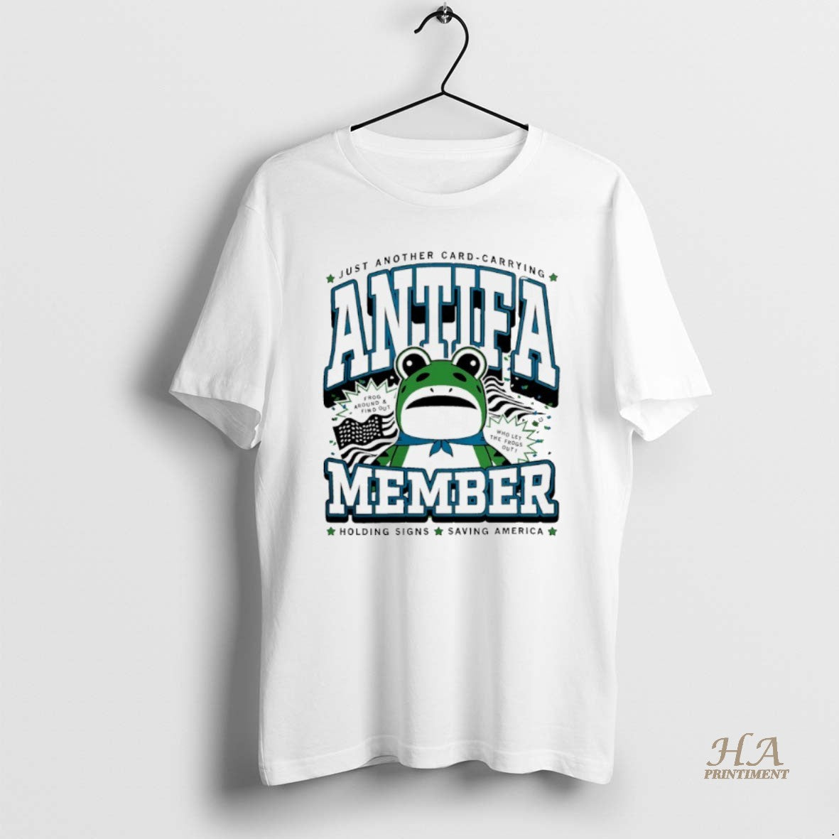 Official Just Another Card Carrying Antifa Member Frogs Member Graphic T-Shirts, Hoodie, Sweatshirt | InkNestWear.com