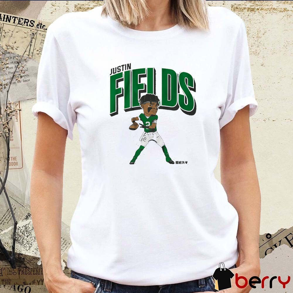 Justin Fields New York Jets Caricature NFL Football Graphic 2025 t-shirt