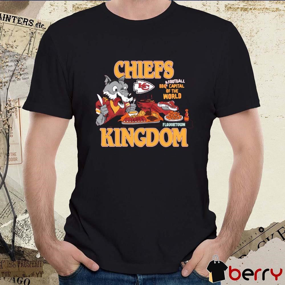Kansas City Chiefs Guy Fieri’s Flavortown Chiefs Kingdom And Football BBQ Capital Of The World Painting NFL 2024 t-shirt
