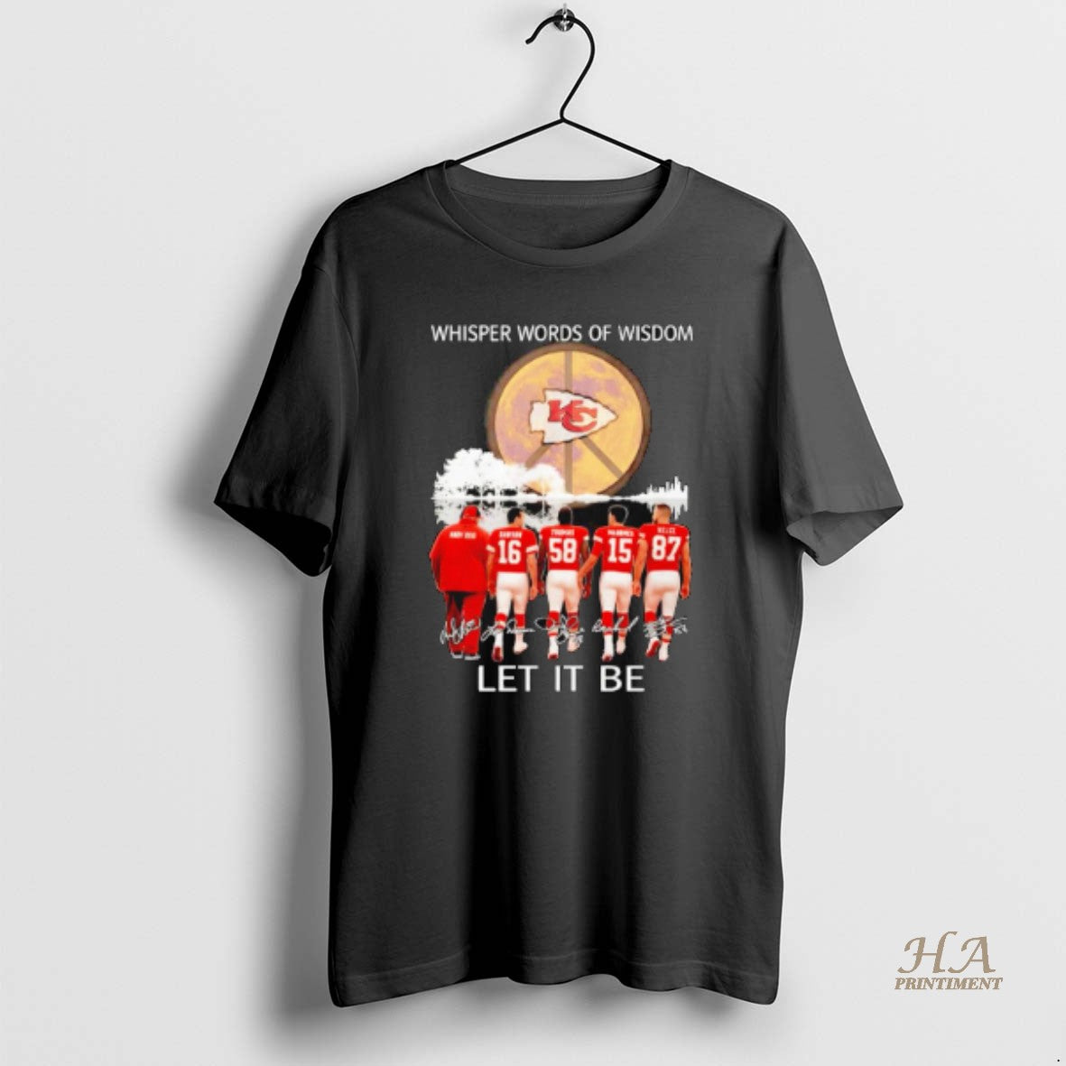 Official Kansas City Chiefs Whisper Words Of Wisdom Let It Be Signature T-Shirts, Hoodie, Sweatshirt | InkNestWear.com