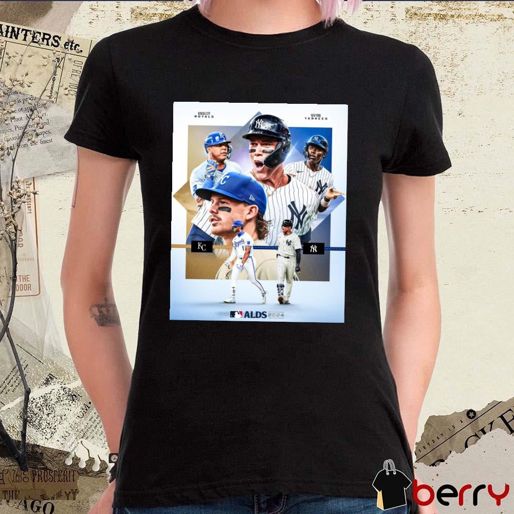 Kansas City Royals at New York Yankees MLB ALDS Poster 2024 t-shirt