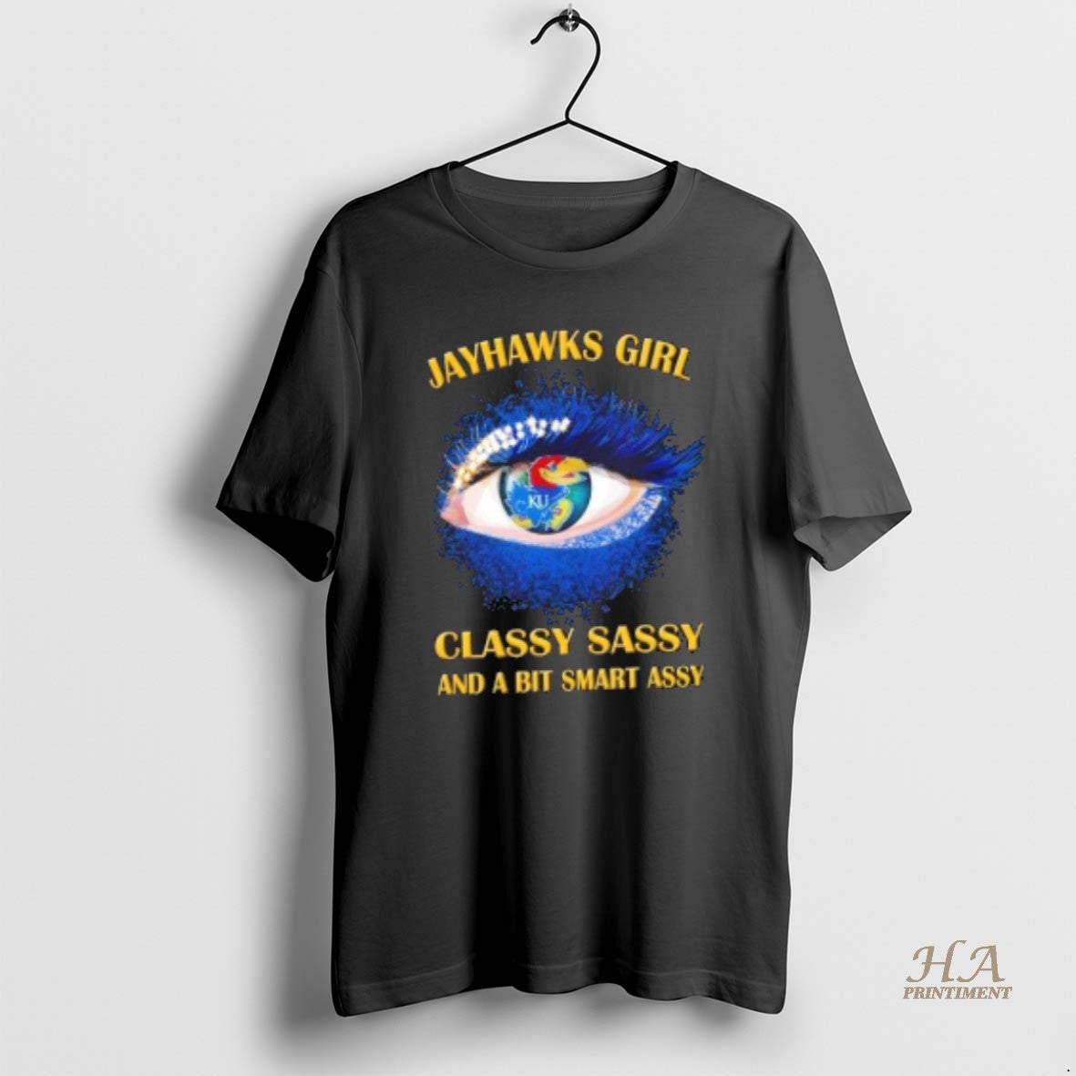 Official Kansas Jayhawks Eye Girl Fans Classy Sassy And A Bit Smart Assy T-Shirts, Hoodie, Sweatshirt | InkNestWear.com