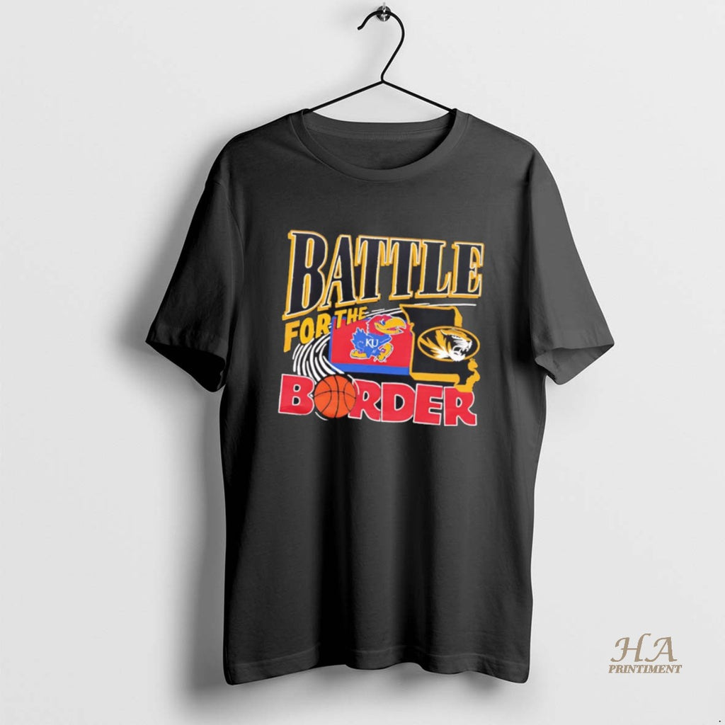 Official Kansas Jayhawks Vs Missouri Tigers Battle For The Border Showdown T-Shirts, Hoodie, Sweatshirt | InkNestWear.com
