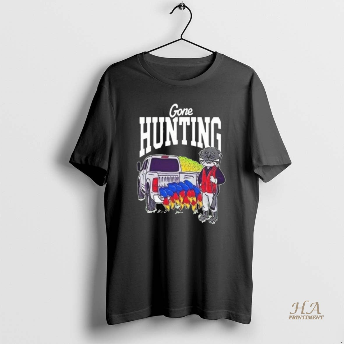 Official Kansas State Beat Kansas Jayhawks Gone Hunting T-Shirts, Hoodie, Sweatshirt | InkNestWear.com
