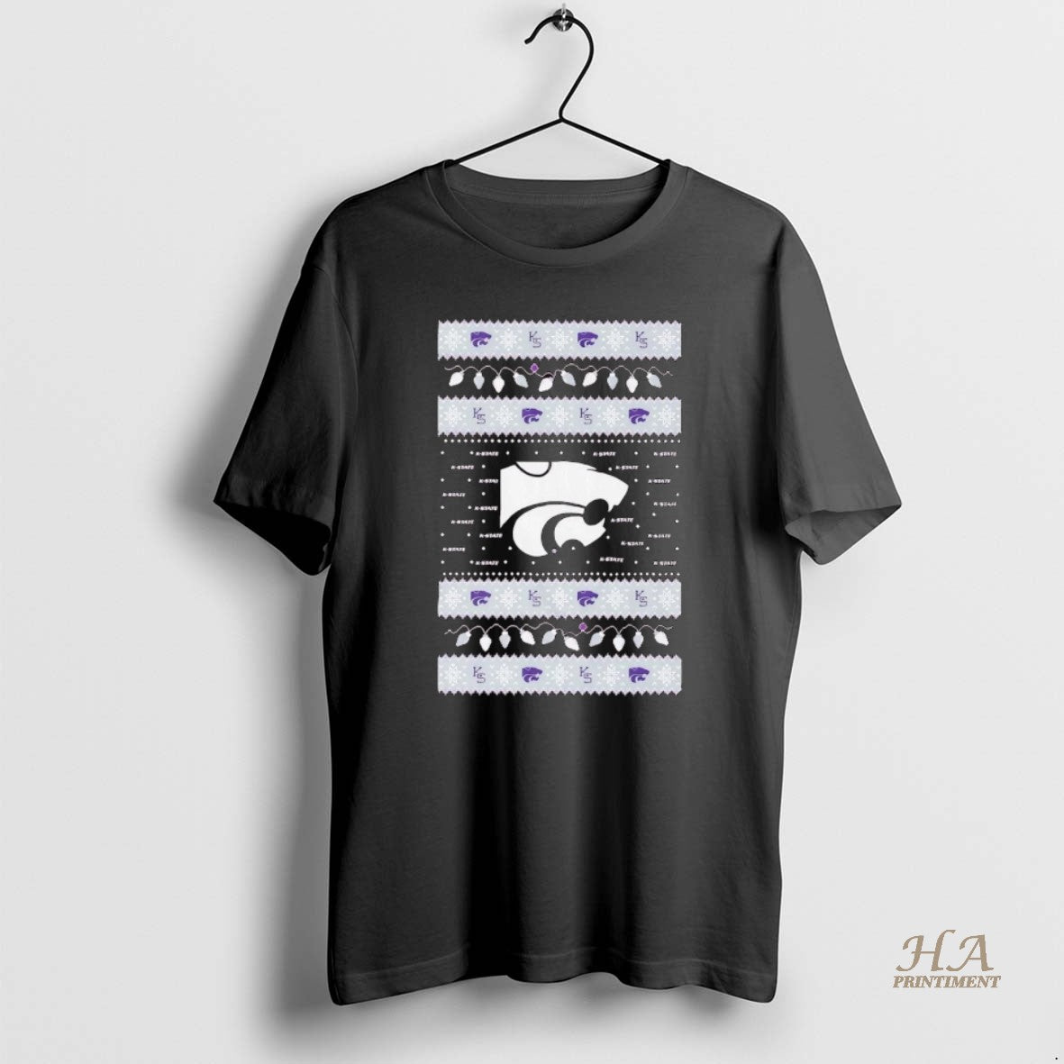 Official Kansas State Wildcats Ugly Christmas Light T-Shirts, Hoodie, Sweatshirt | InkNestWear.com