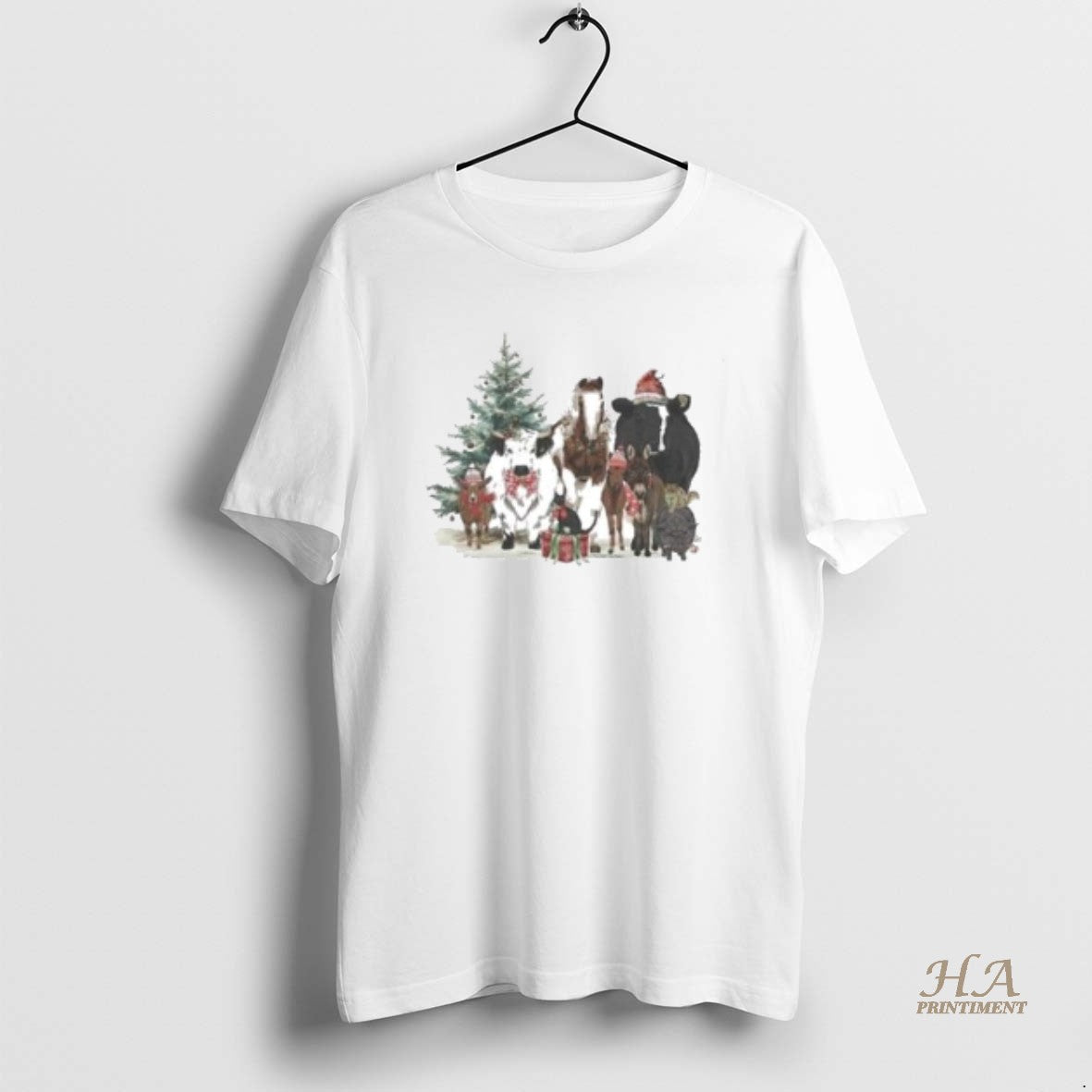 Official Katie Van Slyke Festive Farm Christmas 2025 Circle White T-Shirts, Hoodie, Sweatshirt | InkNestWear.com