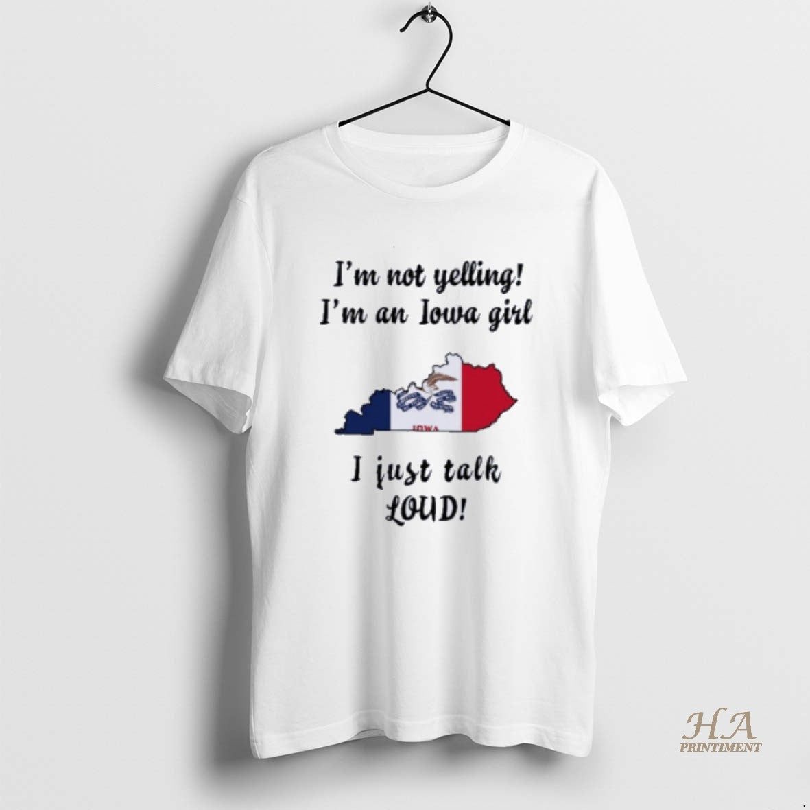 Official Kentucky Map Im Not Yelling Im An Iowa Girl I Just Talk Loud T-Shirts, Hoodie, Sweatshirt | InkNestWear.com