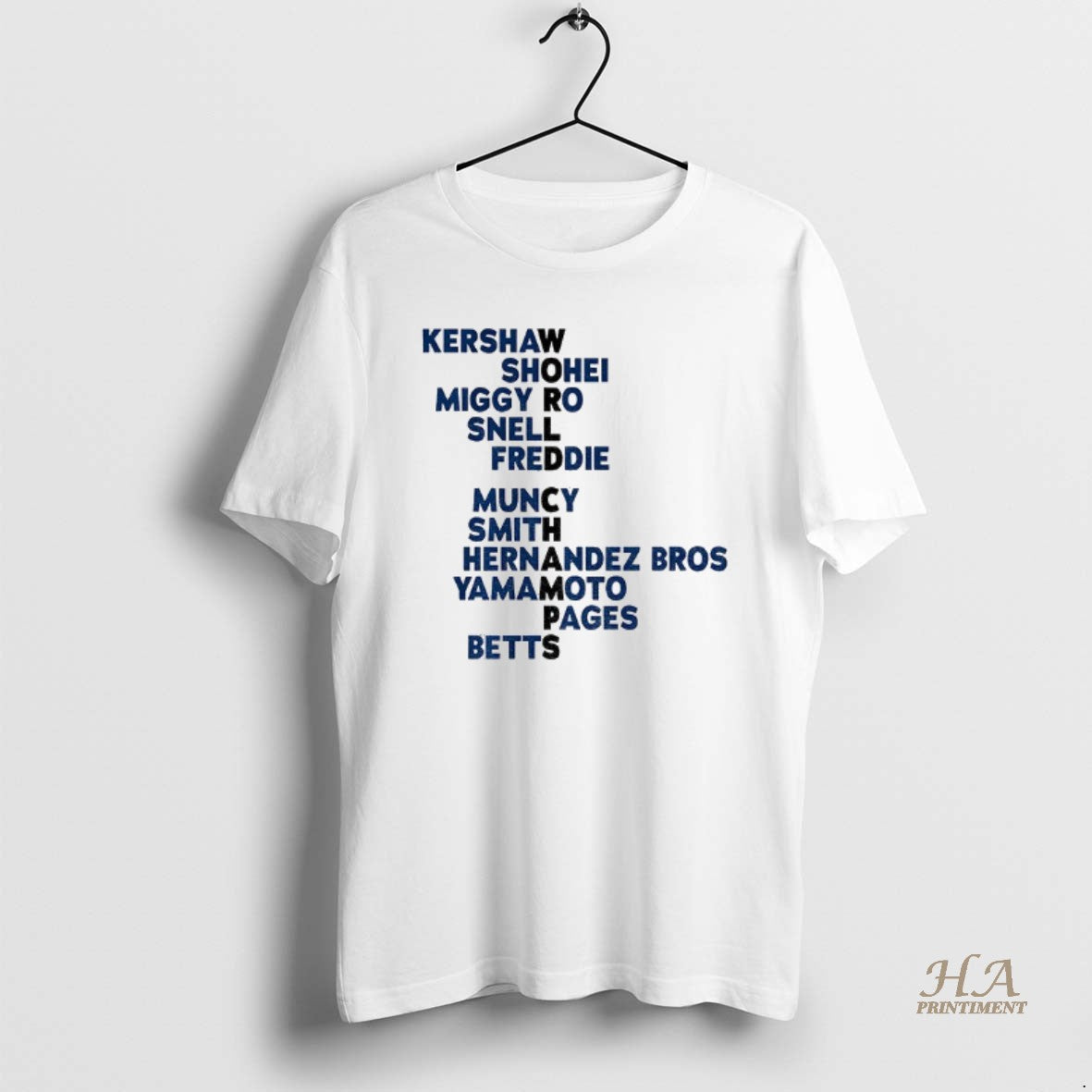 Official Kershaw Shohei Miggy Ro Snell Freddie Los Angeles Dodgers Baseball World Champs Acrostic Mlb T-Shirts, Hoodie,...