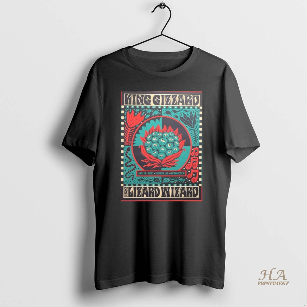 Official King Gizzard And The Lizard Wizard Vienna Tour On November 12 2025 T-Shirts, Hoodie, Sweatshirt | InkNestWear.com