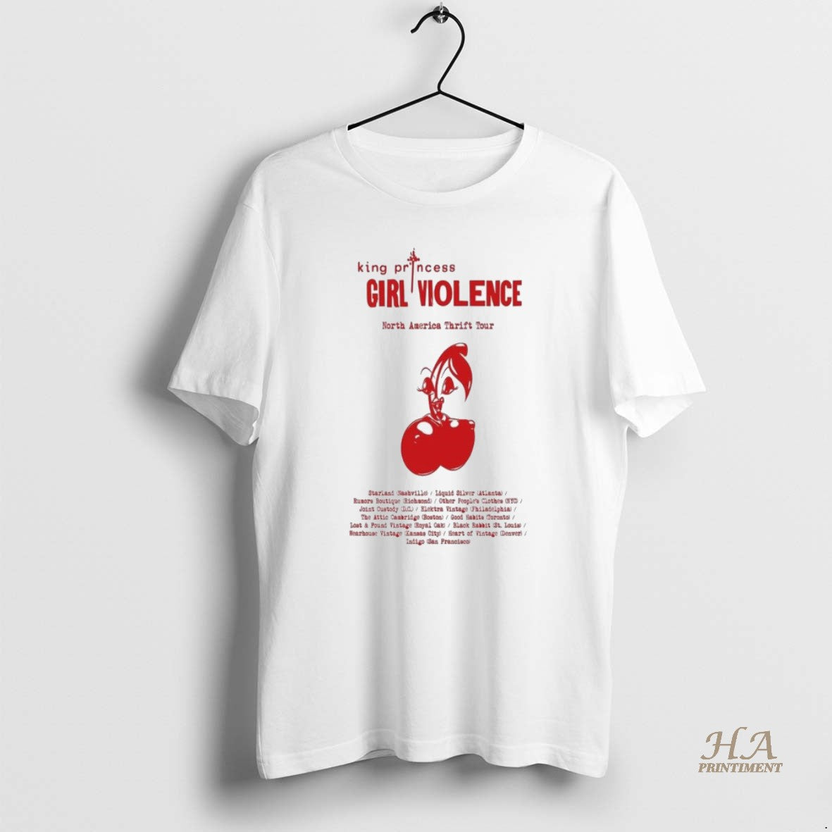 Official King Princess North America Thrift Tour 2025 T-Shirts, Hoodie, Sweatshirt | InkNestWear.com
