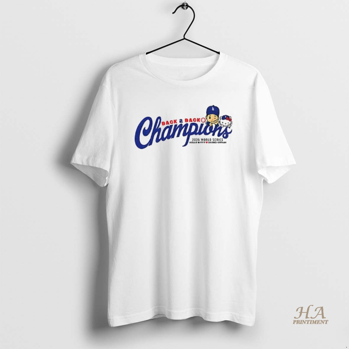 Official Kitty X Shohei Ohtani Los Angeles Dodgers Back 2 Back Champions 2025 World Series T-Shirts, Hoodie, Sweatshirt