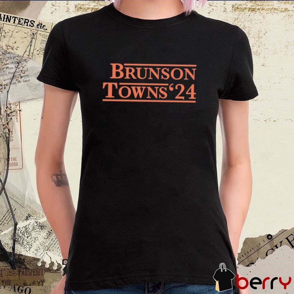 Knicksmuse Brunson Towns ’24 New York Knicks Minnesota Timberwolves t-shirt