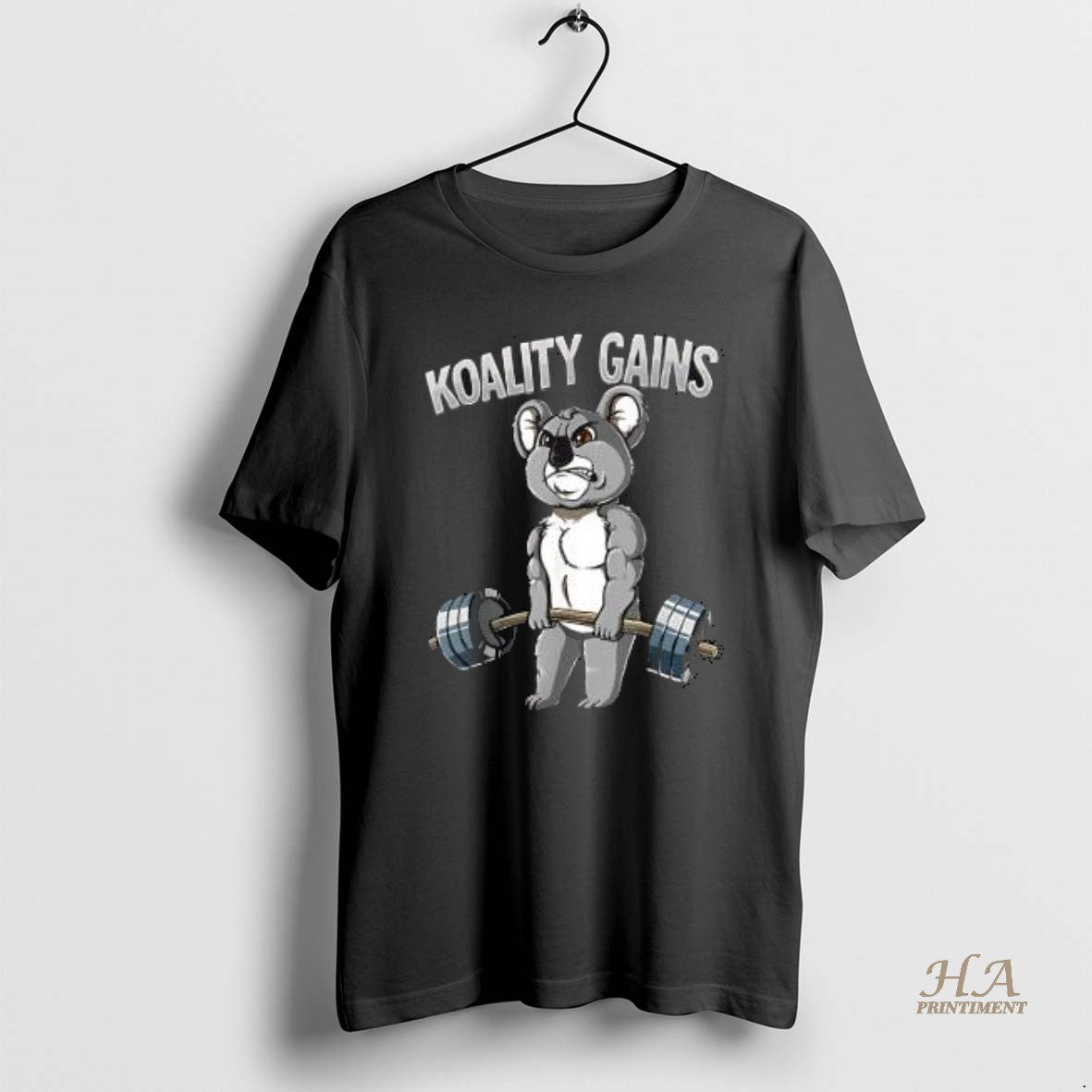 Official Koality Gains Koala Gym Bodybuilding Vintage Gym T-Shirts, Hoodie, Sweatshirt | InkNestWear.com