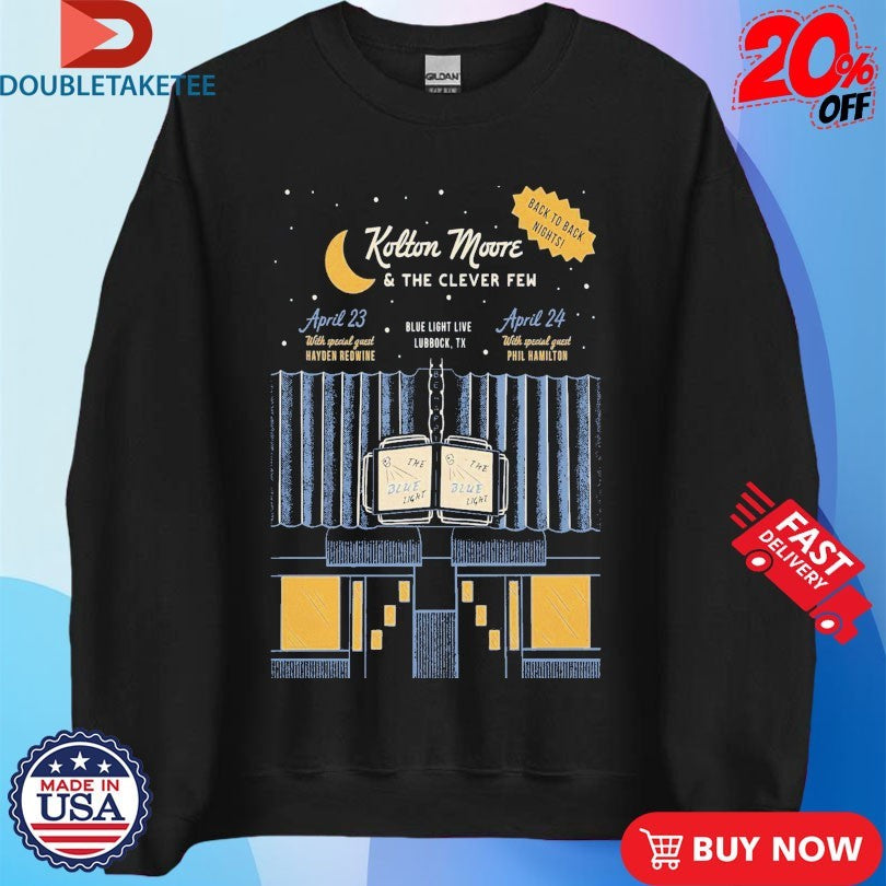 Kolton Moore Apr 23-24 2026 The Blue Light Lubbock, Texas Shirts
