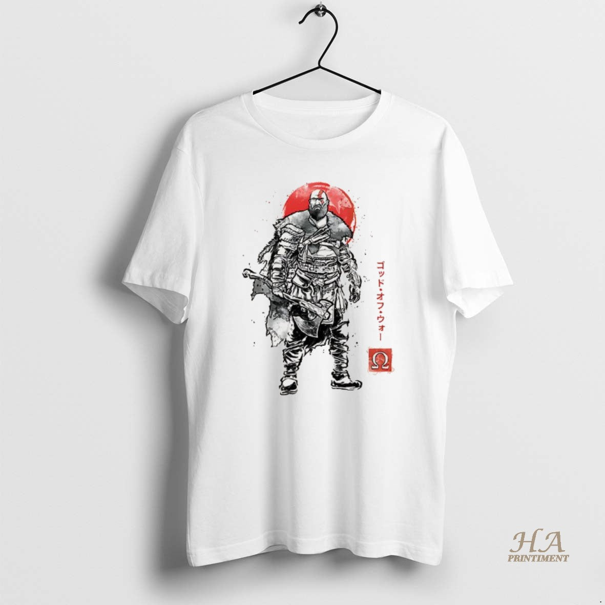 Official Kratos God Of War Characters The Rustlord Eternal Sumi E T-Shirts, Hoodie, Sweatshirt | InkNestWear.com