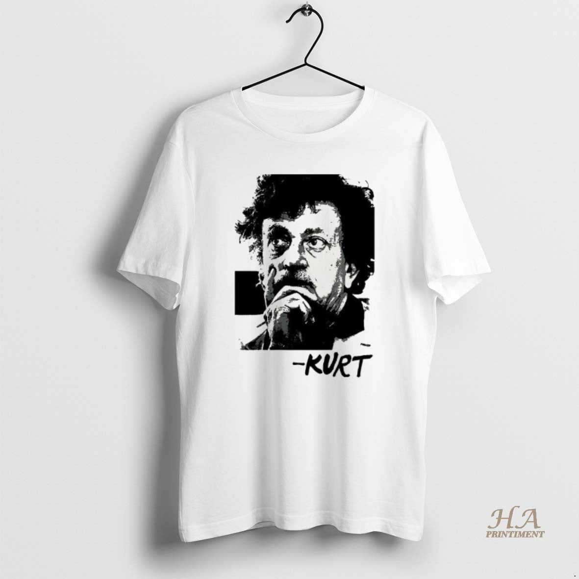 Official Kurt Vonnegut Portrait Tribute Retro T-Shirts, Hoodie, Sweatshirt | InkNestWear.com