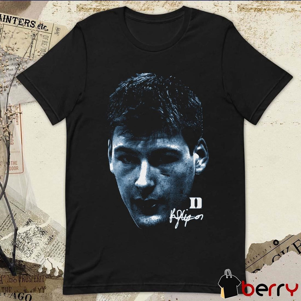 Kyle Filipowski Duke Blue Devils Big Head Signature t-shirt