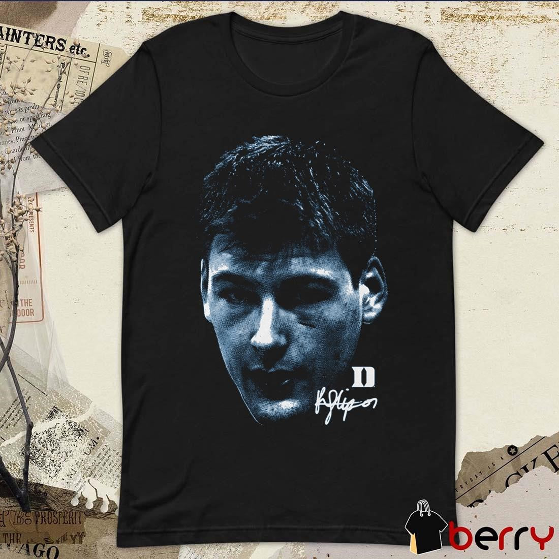 Kyle Filipowski Duke Blue Devils Big Head Signature t-shirt