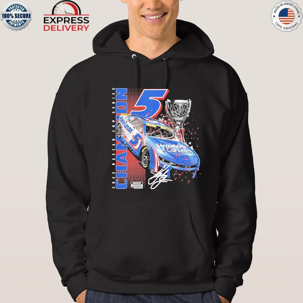 Kyle Larson Hendrick Motorsports Team Collection 2025 NASCAR Cup Series Champion Car Shirt