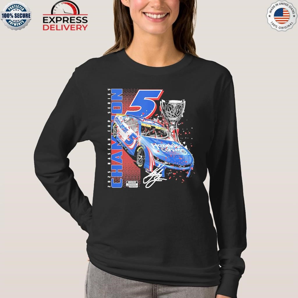 Kyle Larson Hendrick Motorsports Team Collection 2025 NASCAR Cup Series Champion Car Shirt