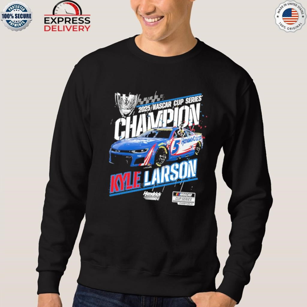 Kyle Larson Hendrick Motorsports Team Collection 2025 NASCAR Cup Series Champion Shirt