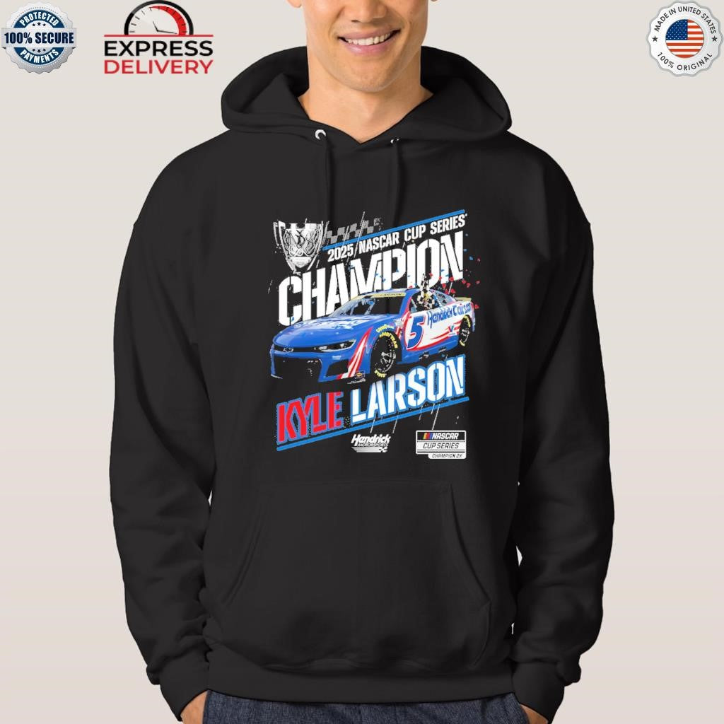 Kyle Larson Hendrick Motorsports Team Collection 2025 NASCAR Cup Series Champion Shirt