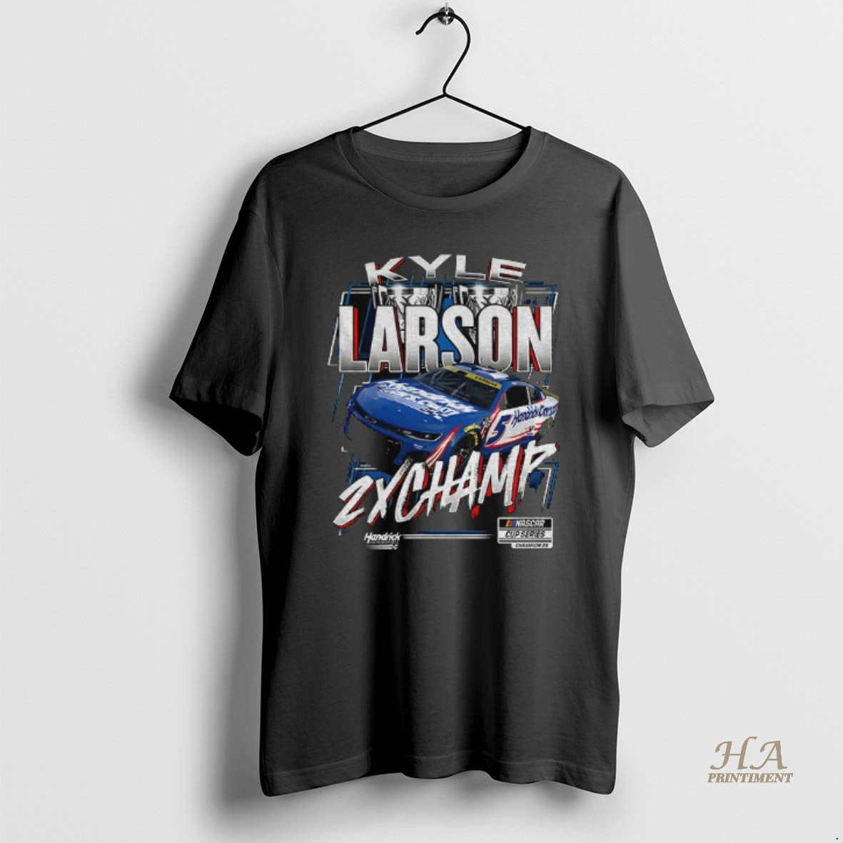Official Kyle Larson Hendrick Motorsports Two Time Nascar Cup Series Champion Trophy 2025 T-Shirts, Hoodie, Sweatshirt
